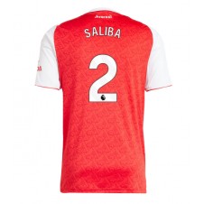 Arsenal William Saliba #2 Hemmatröja 2025-26 Korta ärmar